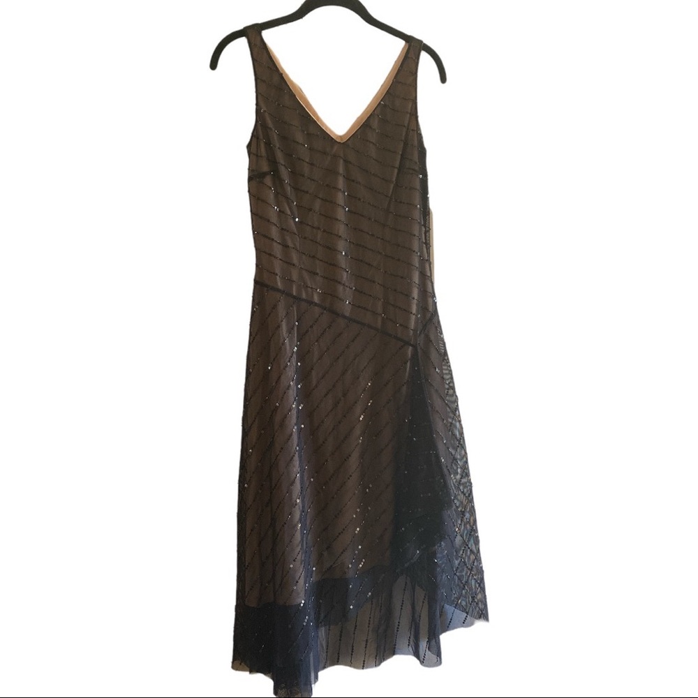 BCBGMaxAzria sequined black dress